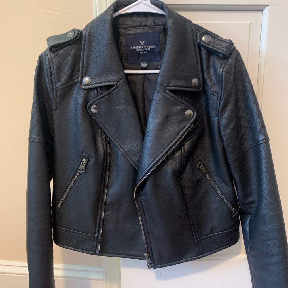 AE Faux Leather Jacket